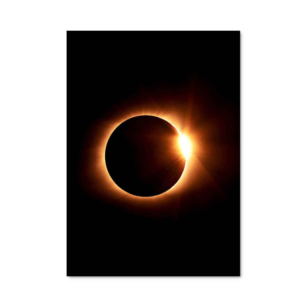 Poster splendide éclipse solaire